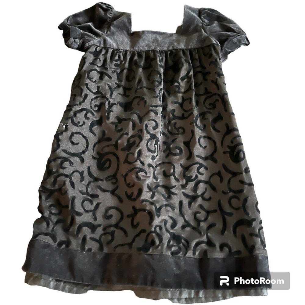 Maria Casero Girl’s Dress Size 8 Black Zip Back